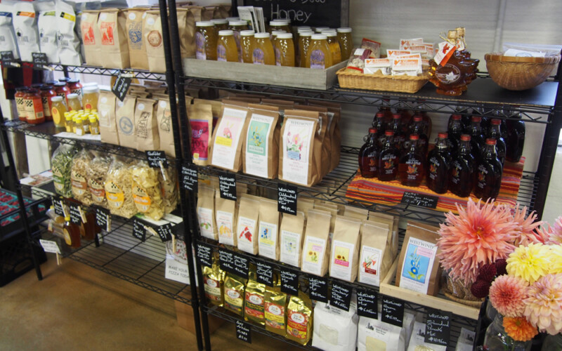 In addition to fresh produce, there are local artisan goods for sale. In addition to fresh produce, there are local artisan goods for sale.