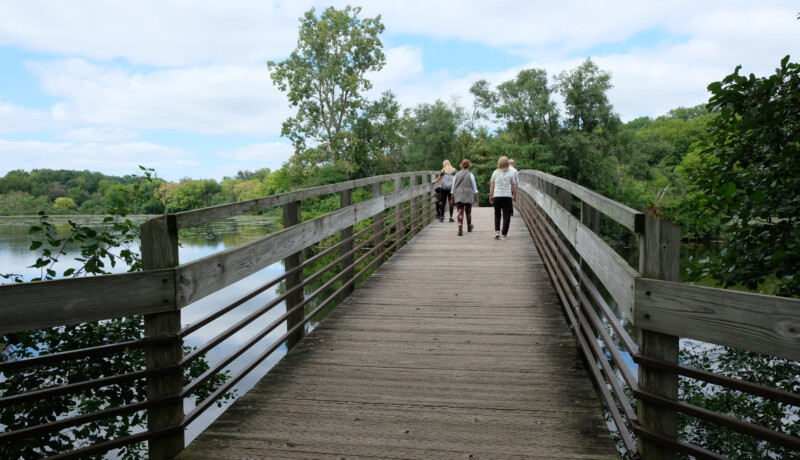 Bridge over the Huron River at Gallup Park