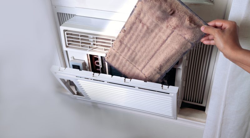 Make sure to clean your air conditioner's filter
