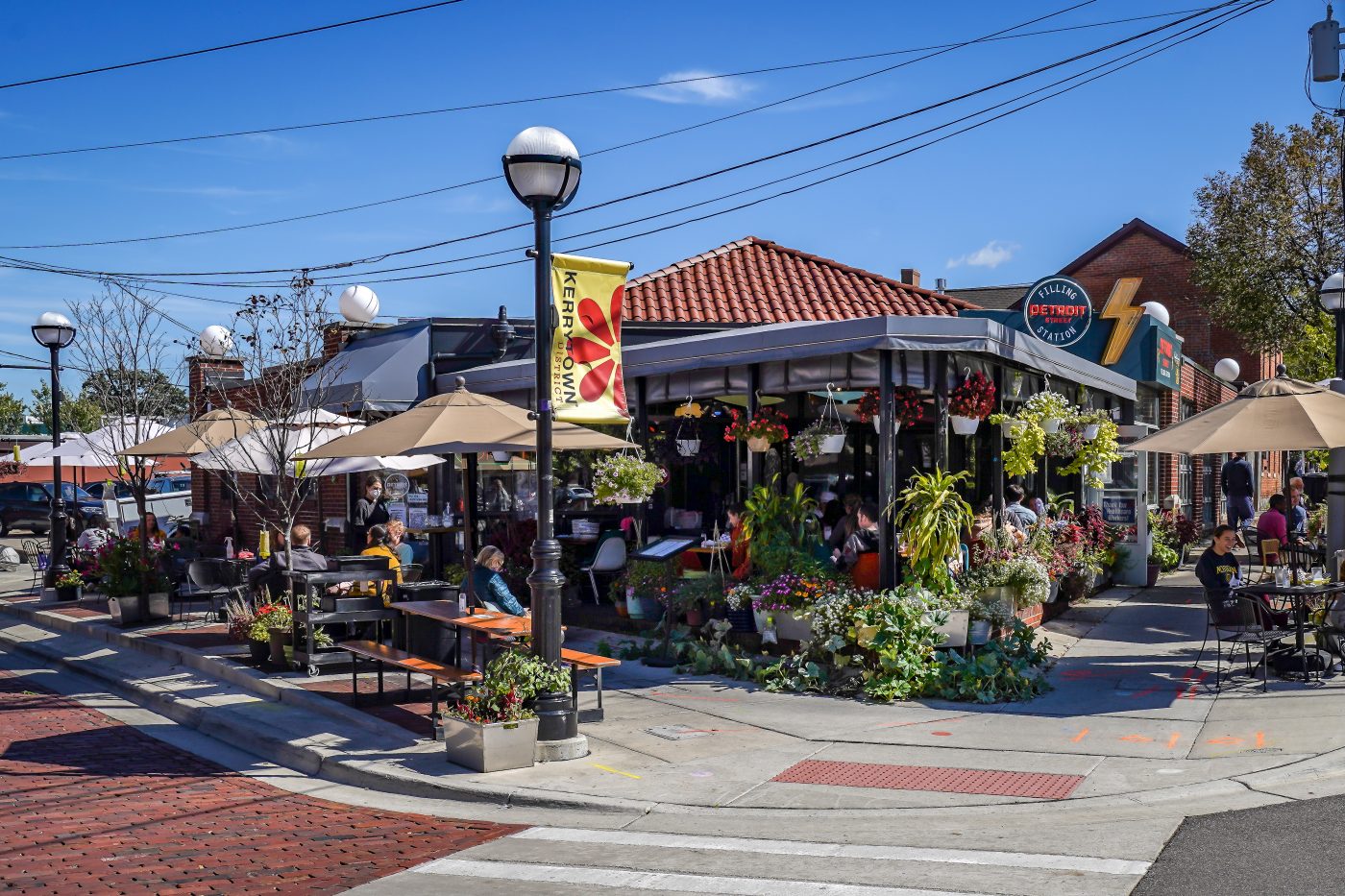 The Good and Bad of Ann Arbor. The Detroit Street Filling Station is just a few steps from Kerrytown Market & Shops