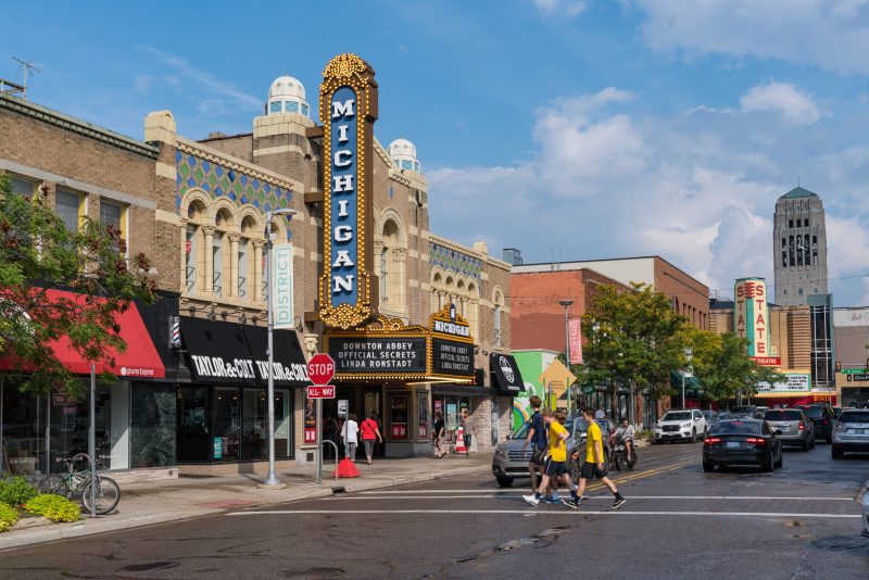 State Street view of Ann Arbor