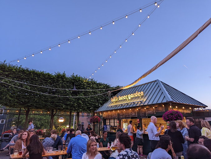 When Downtown Home and Garden closes their doors, Bill's Beer Garden opens their outdoor bar. Photo by Angela Steinhubel