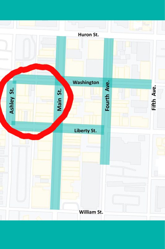 Piper Partners Real Estate Team - The West Washington Social District is between Ashley and Main Street. 