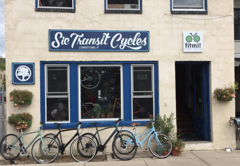 Ann Arbor cycling hub in Lower Town on the Northside. Source: Sic Transit Cycles website. 
