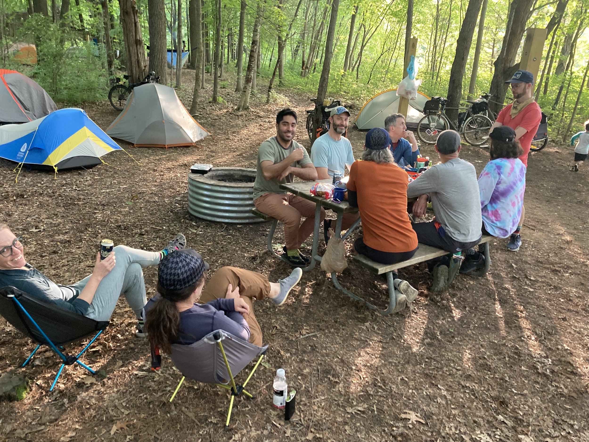 Ann Arbor cycling community enjoys Sub-24 Hour bike camping. Source: Sic Transit Cycles website.