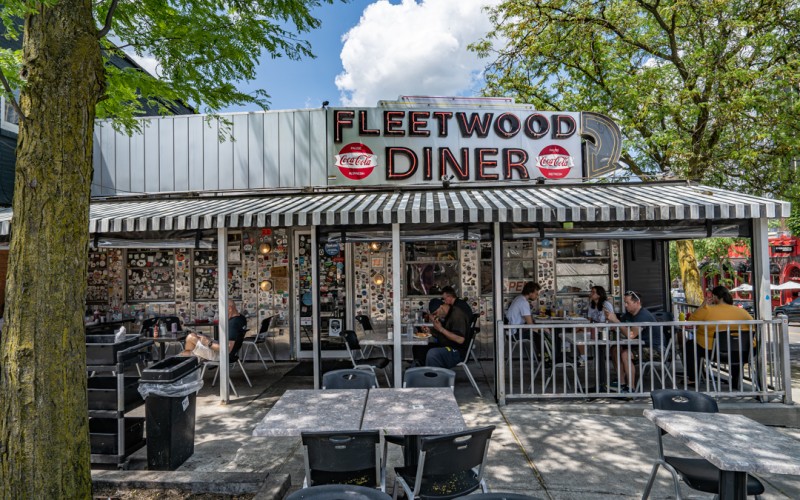 Fleetwood Diner on a hot summer day Fleetwood Diner on a hot summer day