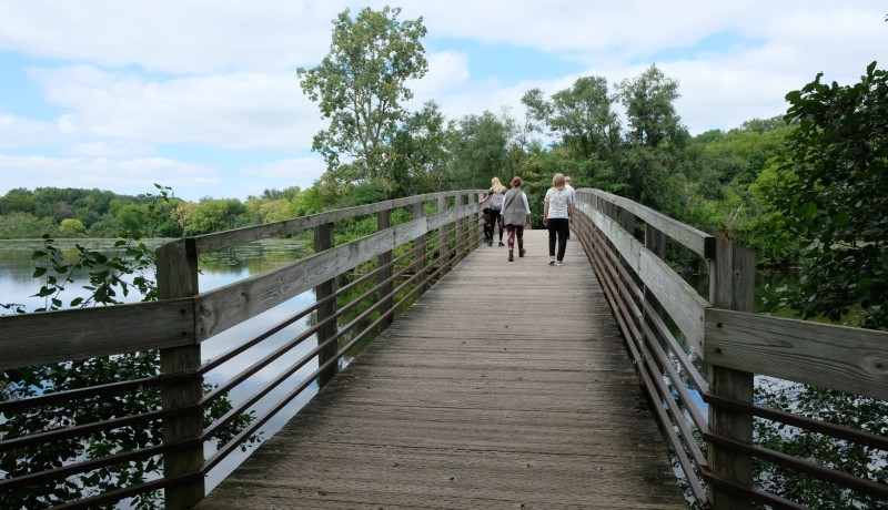 Bridge over the Huron River at Gallup Park